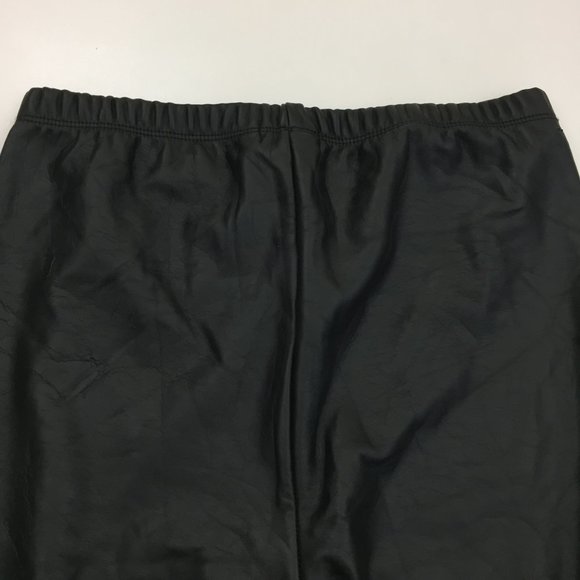 LILI SIDONIO x MOLLY BRACKEN Textured Fleece Lined Soft Faux Leather Leggings - Picture 9 of 13